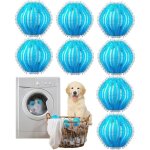 8pcs anti poil machinepoil chat machine laver rutilisable boule anti poils machine laverpour vtements ...