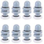 8pcs coureurs de porte douche en plastique durable coulissant piste roulement salle bains verre pour ...