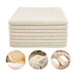 tamine alimentaire - non blanchi - 8pcs - 50 x 50 cm - coton - filtrage efficace