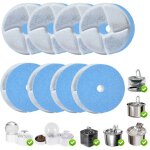 8pcs filtres  charbon pour wf180 fontaine  eau pour chat chien - compatible with wf070 / wf180 / ft333 ...