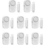 8pcs mini alarme de porte maison sans fil anti intrusion alarme maison syst�me de s�curit� sans fil sensor ...