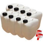 8x bidon jerrican plastique 20 l litres blanc bouchon din 61 liquides alimentaires et chimiques ergonomique ... 8x bidon jerrican plastique 20 l litres blanc bouchon din 61 liquides alimentaires et chimiques ergonomique ...