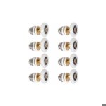 8x galet rouleau roulette roue porte de douche coulissant salle de bain 19mm haut bas