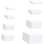 8x rehausseurs de buffet présentoir de bijoux cube décoratif en acrylique rehausseurs emboîtables pour ... 8x rehausseurs de buffet présentoir de bijoux cube décoratif en acrylique rehausseurs emboîtables pour ...