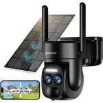 [8x zoom hybride] 4k camera surveillance wifi exterieure / interieure sans fil avec double objectif 360ptzave ...