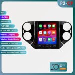 9. 7 pouces android 13 gps autoradio pour vw volkswagen tiguan 1nf 2007 - 2016 ai carplay 2g + 32g stro ...