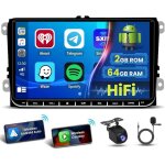 9 autoradio [2 + 64g] android 15 pour vw golf / polo / passat / tiguan / touran / caddy - carplay sans ...
