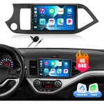 9 autoradio [8 - c?urs 4 + 64g] android 13 pour kia picanto 2012 - 2016 - carplay sans filwifibt 5. 0mirror ...