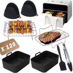 9 pcs accessoires air fryer accessoires airfryer pour ninja dual af400eu & af300eu tower t17088 pour ... 9 pcs accessoires air fryer accessoires airfryer pour ninja dual af400eu & af300eu tower t17088 pour ...