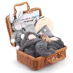 9 pices coffret cadeau personnalis pour nouveau - n avec doudou couverture bavoir chaussettes foulard ...