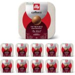 90 coffee balls illy intenso - boules de caf 100% compostable - compatible avec la machine  caf coffeeb ...