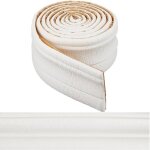 905 x 33 moulure de plinthe blanche en mousse auto - adh�sive flexible 3d d�corative pour garniture murale ...