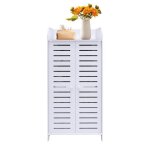 90cm meuble à chaussures sculptée à 4 niveaux armoire Étagère à chaussures blanche organisateur de rangement ... 90cm meuble à chaussures sculptée à 4 niveaux armoire Étagère à chaussures blanche organisateur de rangement ...