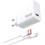 90w chargeur rapide avec c�ble usb c 1m pour xiaomi 14 13 ultra poco x7 pro poco f6 chargeur turbo pour ...