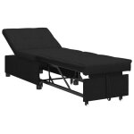939302& sofa - lit 3 - en - 1lit banquetteconvertible en tissu noir