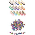 95 pices pendentifs de goutte deau pendentifs de perles en cristal charms pendentifs en forme de larme ...
