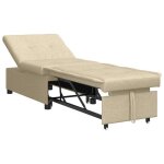 950814& canap - lit 3 - en - 1lit banquetteconvertible style escamotable en tissu crme