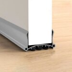 Bas de porte - aimoonsa - 96 cm - gris - feutre - pour portes 35?55 cm