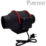 96mm arateur extracteur dair de conduit ventilateur axial de gaine 310m / h pour salle de bain cave ...