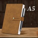 A5 408 pages agenda Épaissie agenda cahier agenda de bureau agenda avec stylo brun A5 408 pages agenda Épaissie agenda cahier agenda de bureau agenda avec stylo brun