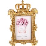 Abaodam cadre photo baroque dor 20x30 cm en rsine sculpte couronne vintage pour mur ou table dcoration ...