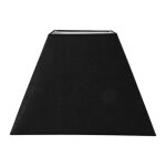 Abat - jour - carr - noir - pour lampe - base 41 cm - culot e27 avec rducteur