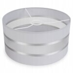 Abat - jour cylindre - light - home - elegance 2030 / 40 - noir - 40 cm - tissu