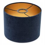 Abat - jour cylindre - light - home - mediolan 2360 / 20 - velours dor� - 20 cm - e27