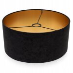 Abat - jour cylindre - light - home - mediolan 2360 / 40 / z - velours dor - 40 cm
