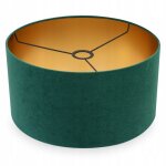 Abat - jour cylindrique - light - home - mediolan 2360 / 35 / z - velours dor - 35 cm - multicolore