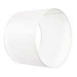 Abat - jour - duoku - tambour - 400 x 400 x 300 mm - lin blanc cass� - 2 pcs