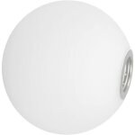 Abat - jour de globe en verre givr� blanc rond g9 abat - jour de globe en verre de remplacement 12cm
