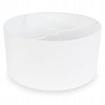 Abat - jour pour lampadaire suspendu blanc 40 cm