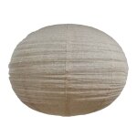 Abat - jour lanterne tissu - effet lin naturel 60x60x45 cm