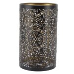 Abat - jour en m�tal abat - jour creux sculpture m�tal cylindrique motif circulaire e27 e26 d�tachable ...