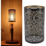 Abat - jour en mtaltable abat - jour remplacement dcoratif motif cylindrique de sculpture sculpt creux ...