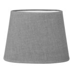 Abat - jour - ovale - gris clair - pour lampe - base 205 cm - culot e14