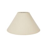 Abat - jour rond - non spcifi - 30 cm - lin beige - classique - lectrique