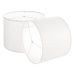 Abat - jour tambour - vevor - 2 pcs - 33x33x25 cm - abat - jour de remplacement moyen en lin pour lampes ...