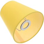 Abat - jour tissu e14 jaune pour lustre table sol chevet maison h�tel