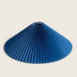 Abat - jour tissu luanda bleu fonc�