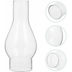 Abat - jour verre transparent pour lampe  huile / krosne ? accessoire remplaable (petit)