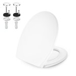 Abattant wc - coree - frein de chute - charnires inox - matriau pp - forme o - quick - release - universel ...