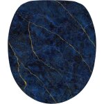 Abattant wc frein de chute soft close marbre bleu fonc - finition de haute qualit - fixation facile ...