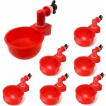 Abreuvoir automatique poules 6pcs bol plastique volailles distributeur eau poulailler pour poussins cailles ...