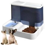 Abreuvoir et distributeur automatiques pour chats - gamelles pour eau et nourriture - pour plusieurs ...