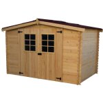 Abri en bois massif madriers - 20 mm - surface extrieure : 942 m2