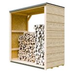 Abri  bches extrieur 114 m - 75 x 153 x h159 cm - timbela m980 - 1