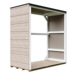 Abri � b�ches ext�rieur 114 m� - 75 x 153 x h159 cm - timbela m980 - 1 - terra brown