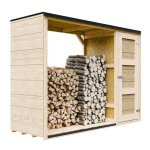 Abri  bches extrieur - 75 x 217 x h159 cm - abri  outils et bches - 109 m + 0. 53 m - timbela ...